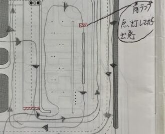 門真運転免許試験場｜小型２輪（at）の一本橋越えた後の道