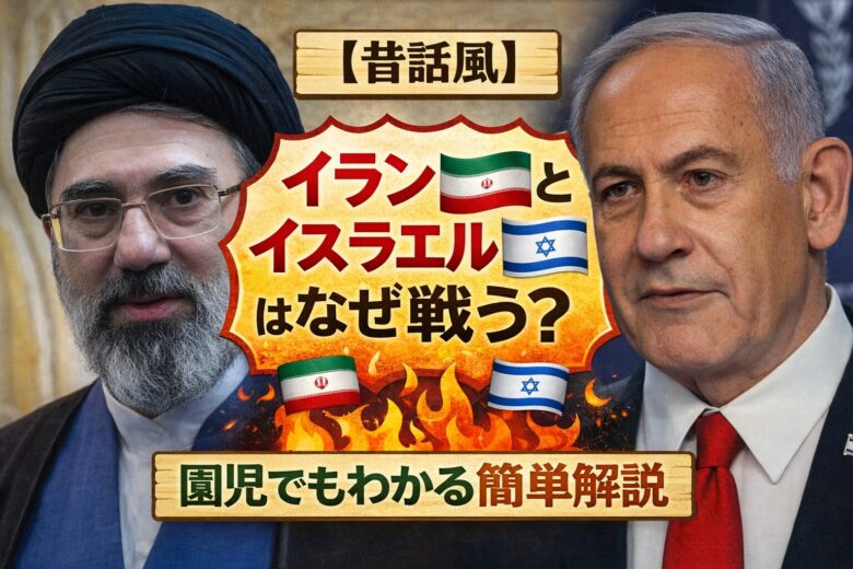 【昔話風】イラン🇮🇷とイスラエル🇮🇱はなぜ戦う？園児でもわかる簡単解説！