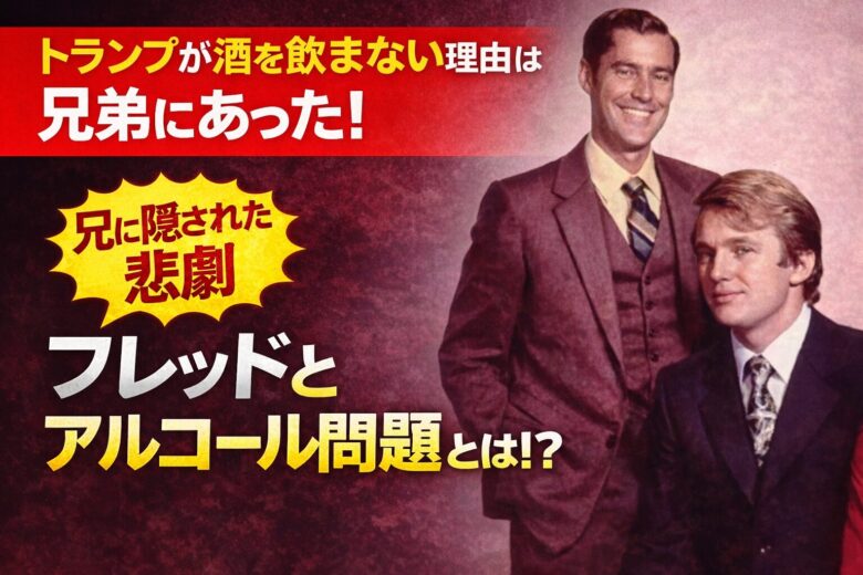 トランプが酒を飲まない理由は兄弟にあった！兄フレッドのアルコール問題を解説！